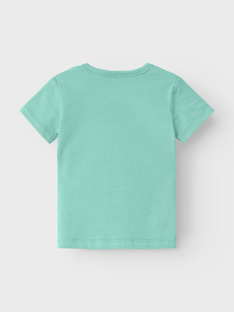 NAME IT Juman Short Sleeve Top-Yucca Yucca back view