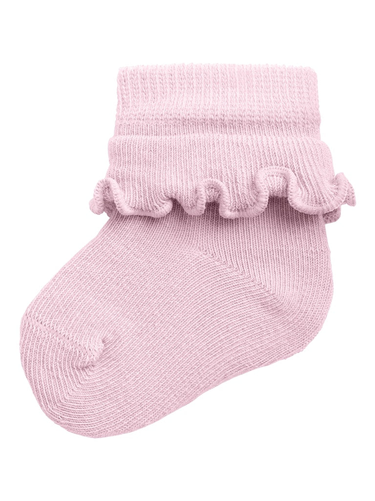 Girl's Jaschas Sock-Parfait Pink-Front View