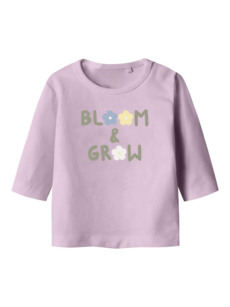 NAME IT Tays Long Sleeve Top-Winsome Orchid Winsome Orchid front view