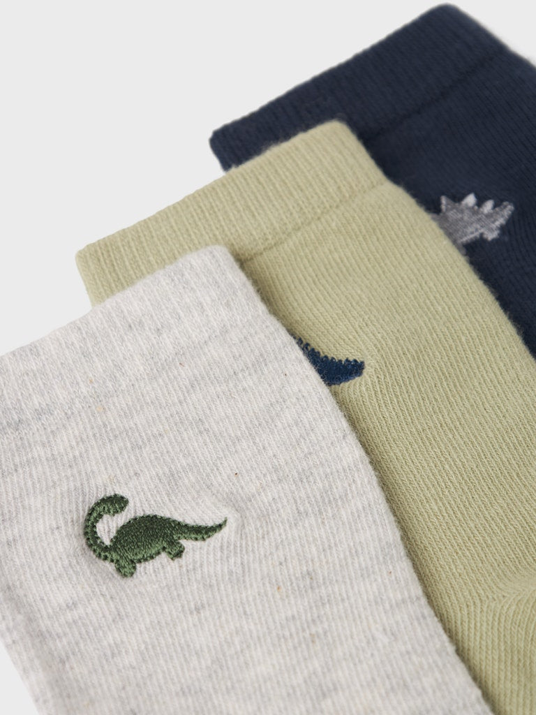 NAME IT Bille 3-Pack Socks-Navy Blazer Navy Blazer back view