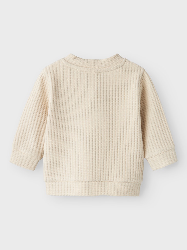 Boy's Tolik Long Sleeve Cardigan-Summer Sand-Back View