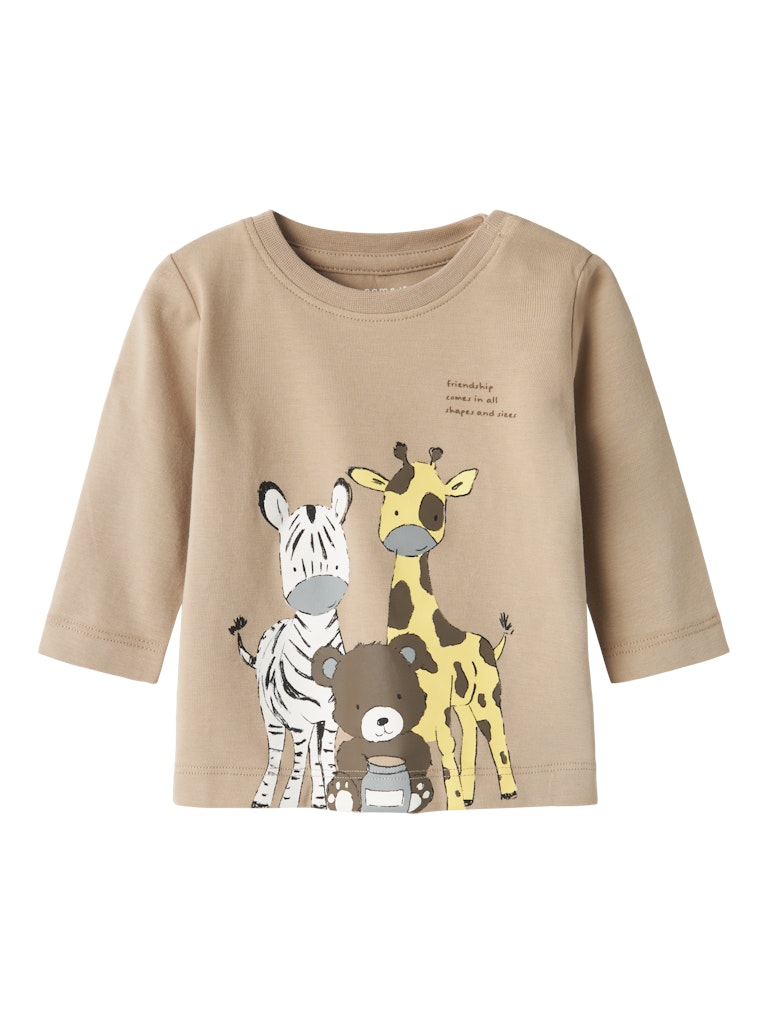 Boy's Tumo Long Sleeve Top-Pure Cashmere-Front View