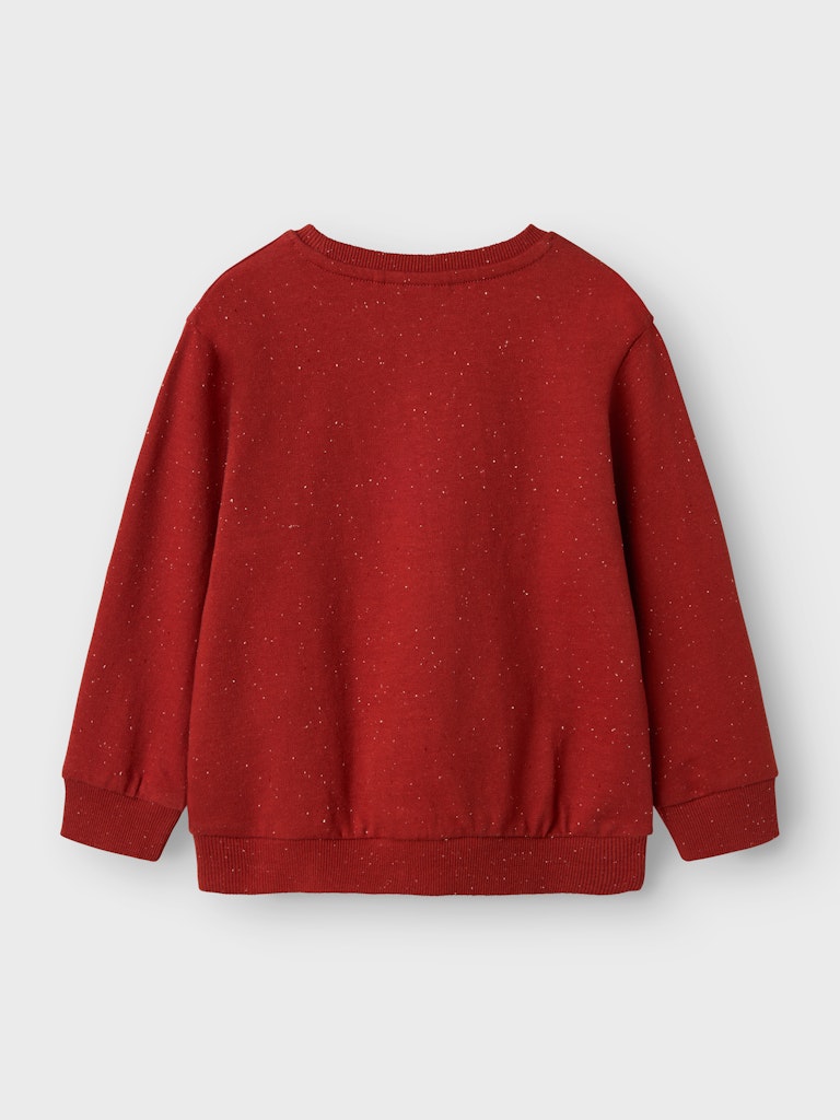 Mini Boy's Fabian Sweat-Red Ochre-Back View