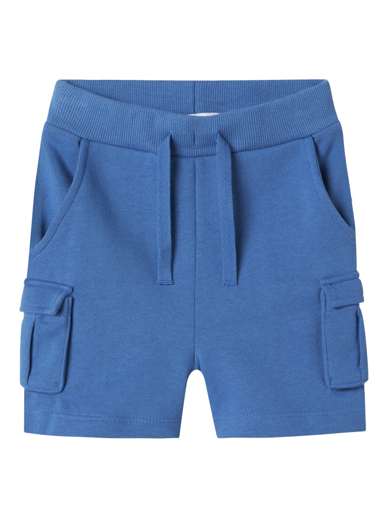 Boy's Oli Sweat Shorts-Star Sapphire-Front View