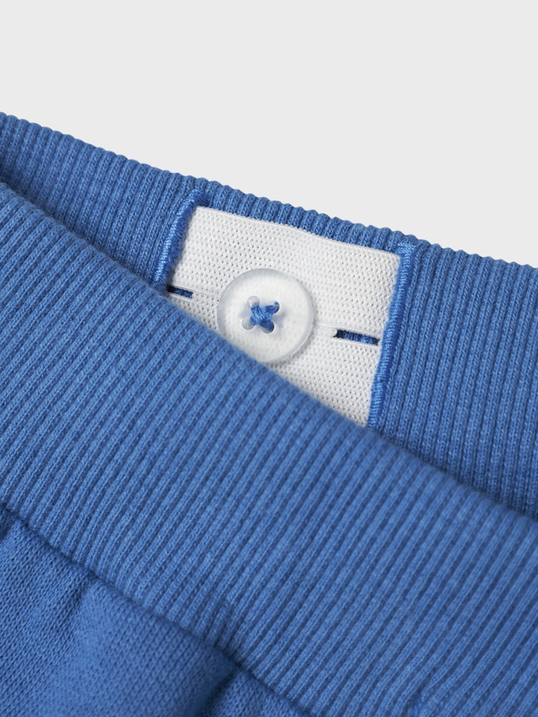 Boy's Oli Sweat Shorts-Star Sapphire-Waist View
