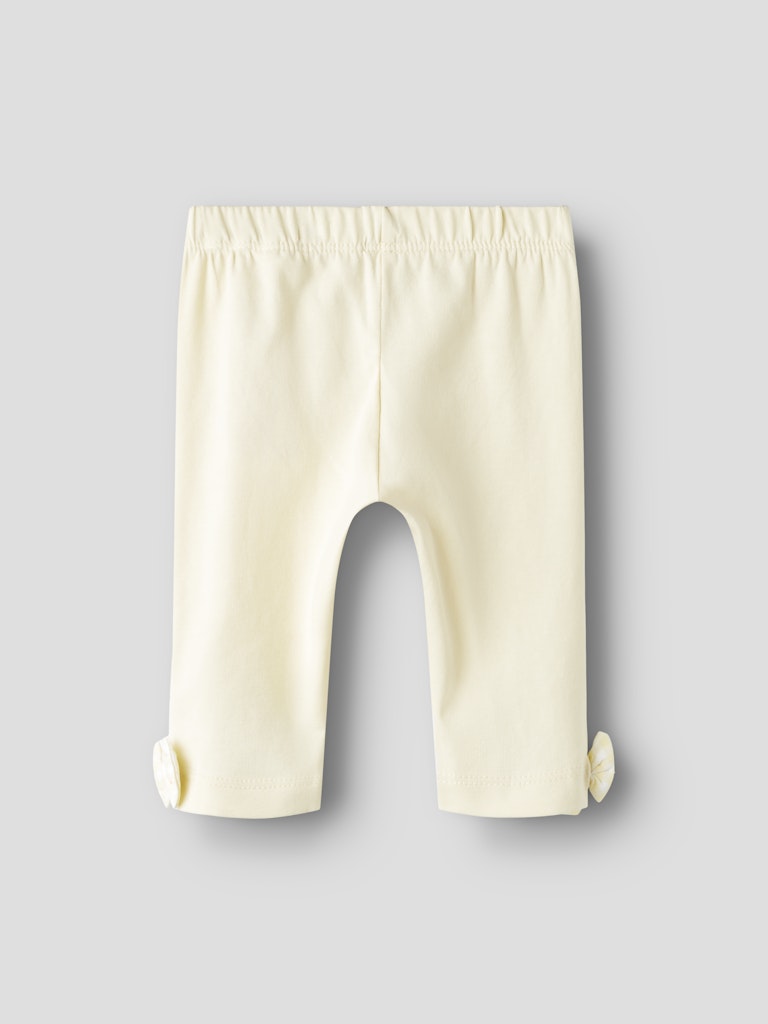 Funny Capri Pastel Yellow Leggings-Back view