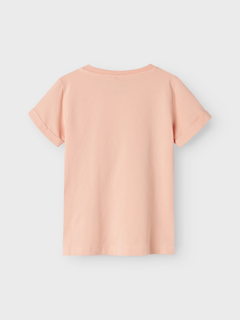NAME IT Vux Short Sleeve Top-Peach Pearl Peach Pearl detail view