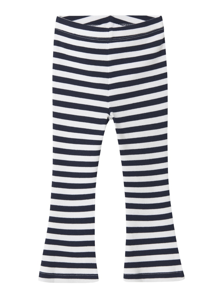 NAME IT Folisa Flared Navy Stripe Pant NAVY BLAZER front view