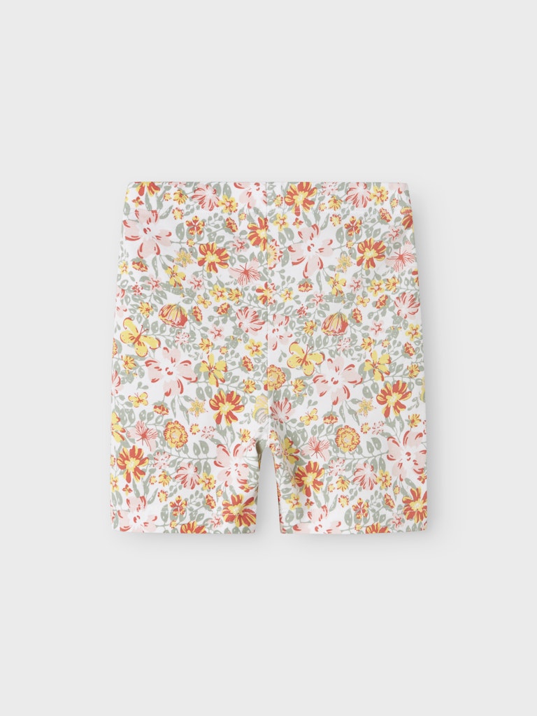 NAME IT Vayo Legging Shorts-Bright White Bright White model front view