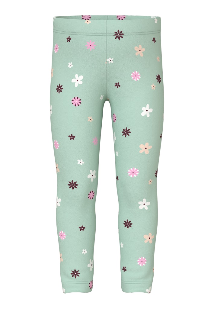 NAME IT Vivian Legging Gossamer Green model front view