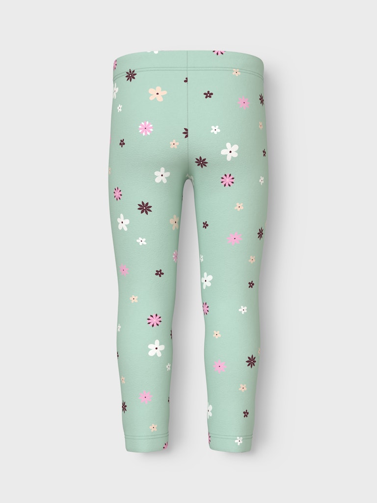NAME IT Vivian Legging Gossamer Green flat front view