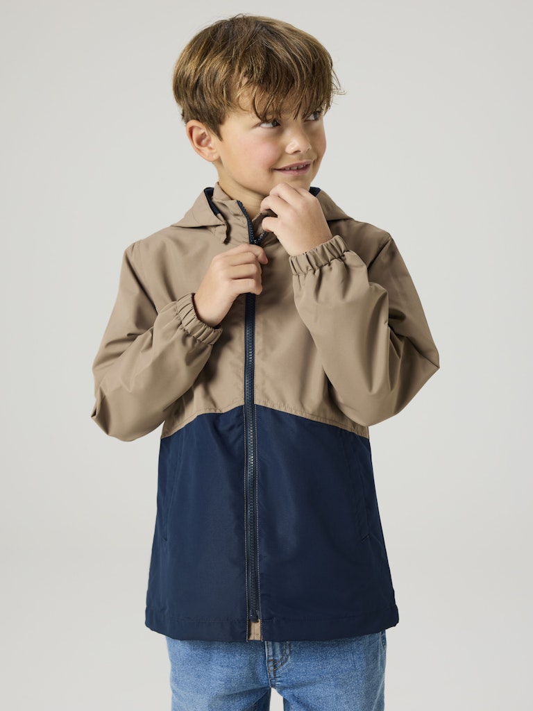 NAME IT Max Jacket LI Jacket - Fossil Fossil front view