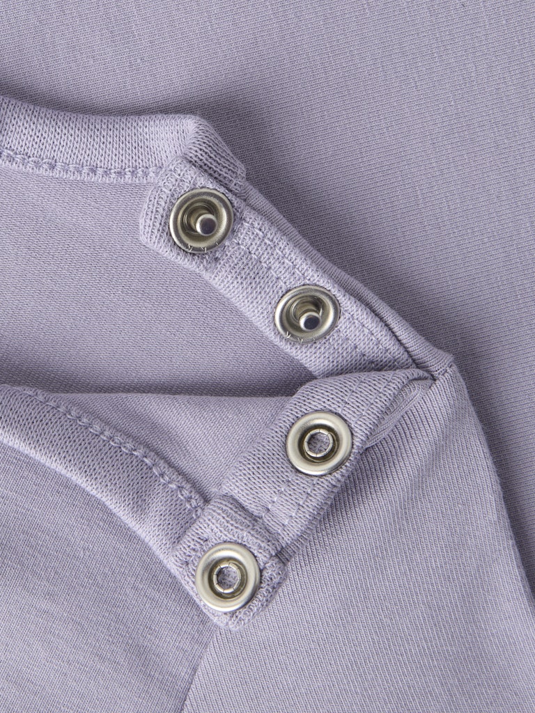 Girl's Bisa Long Sleeve Top-Lavender-Button View