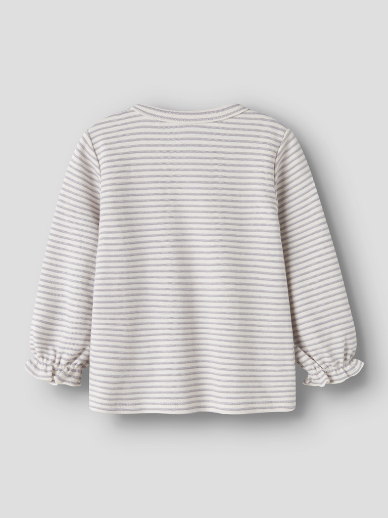 NAME IT Bripa Long Sleeve Top Lavender Gray back view