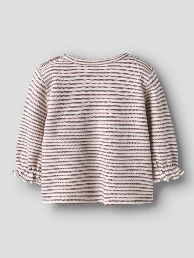 NAME IT Bripa Long Sleeve Top Oxblood Red detail view