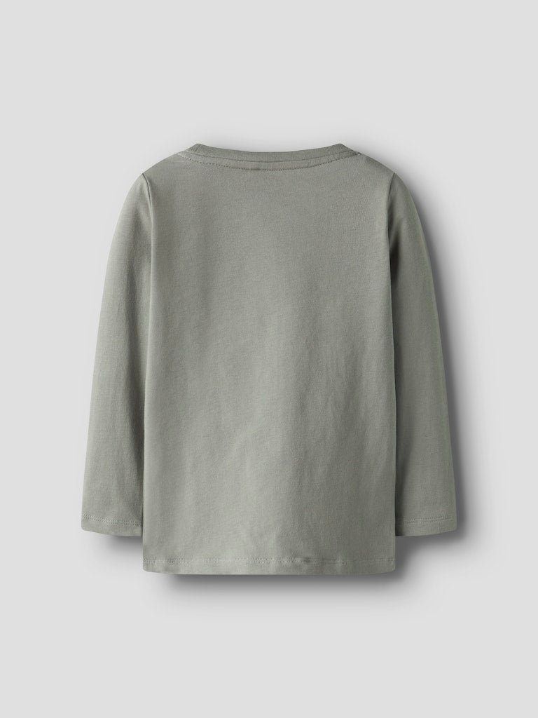 NAME IT Betua Long Sleeve Top Shadow full front view