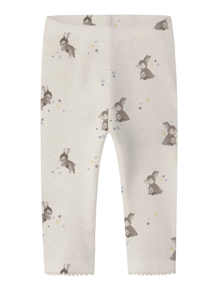 NAME IT Diakab Legging peyote melange front view