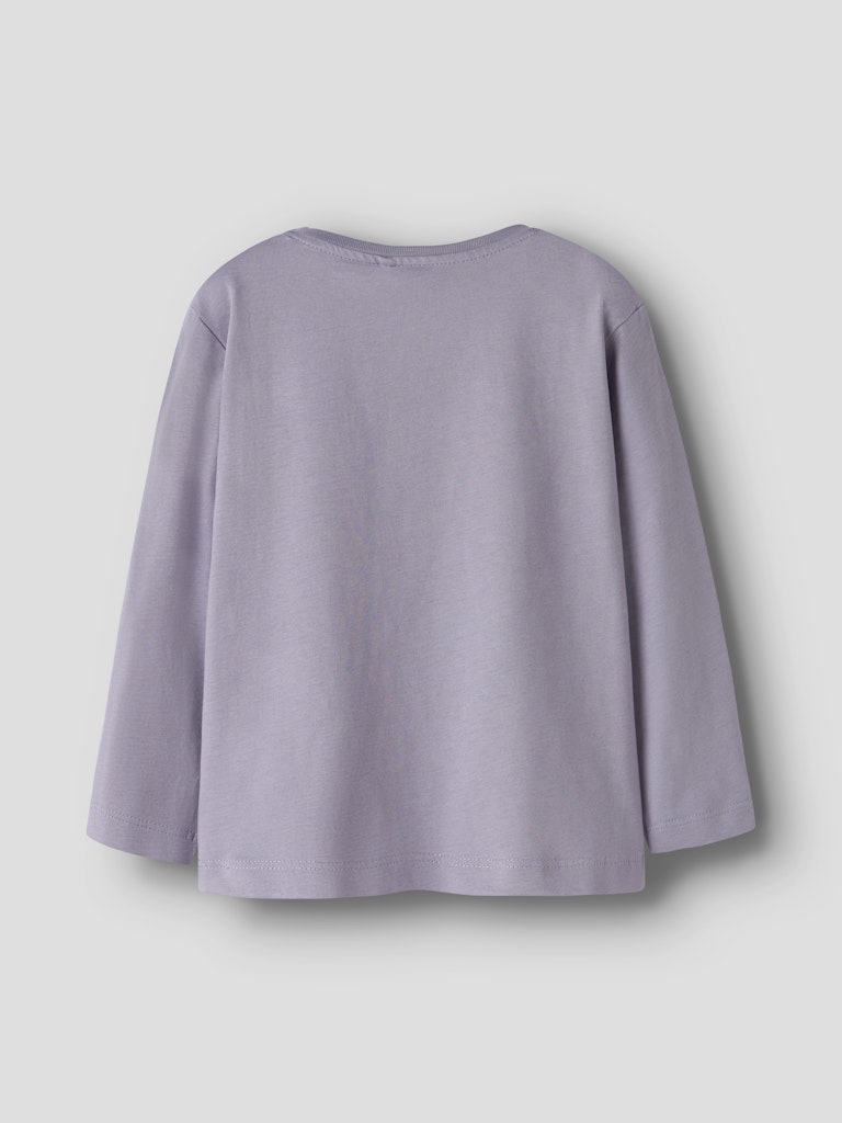 NAME IT Valiane Long Sleeve Regular Top Lavender Gray back view