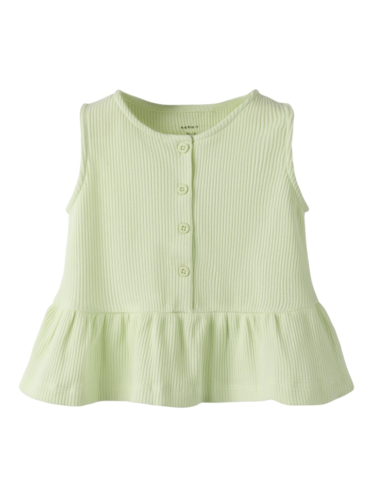 NAME IT Filukaz Kid Girl Top Lime Cream model front view
