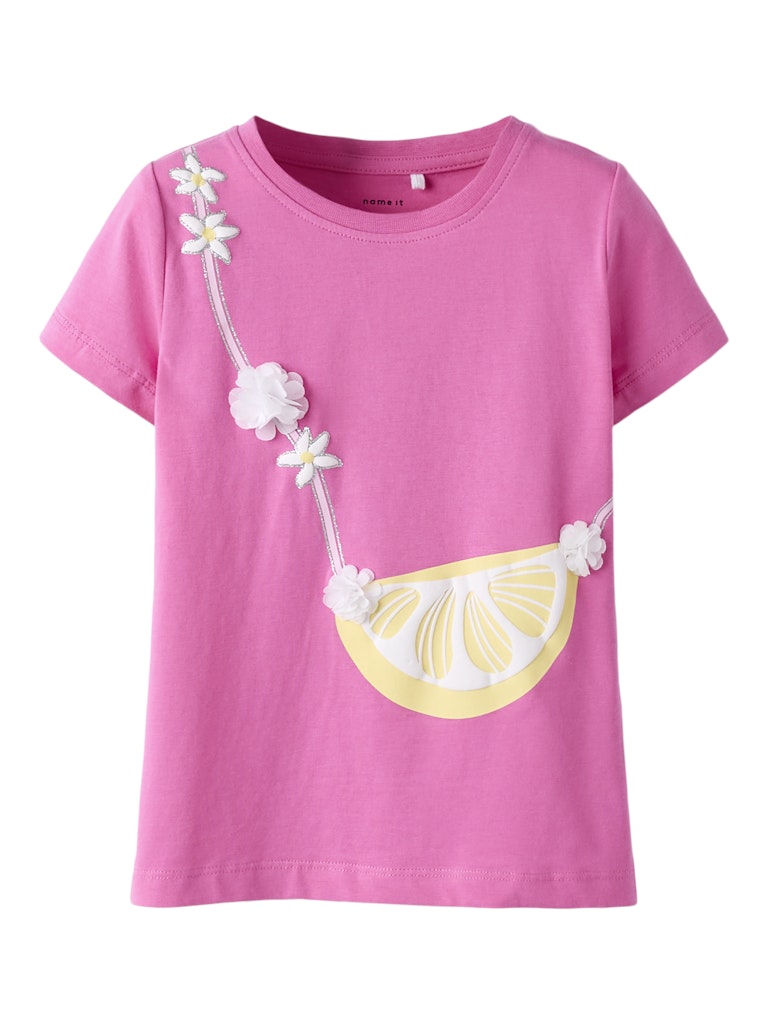 NAME IT Fentaz Kid Girl Top Strawberry Moon front view