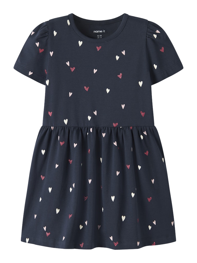NAME IT Filla Short Sleeve Dress Tender Touch model front view