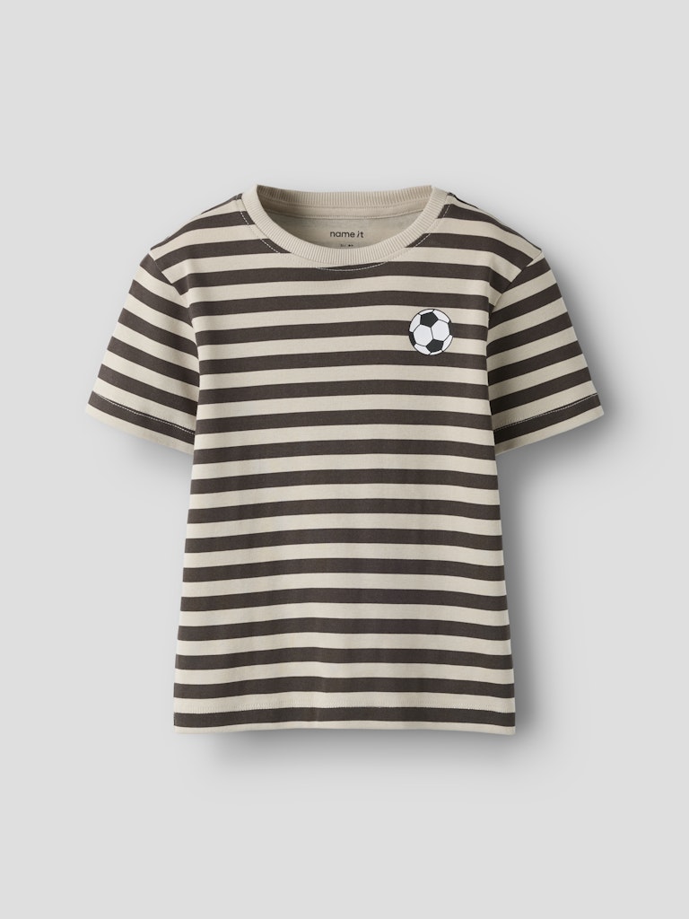 NAME IT Friko T-Shirt Delicioso Chateau Gray front view