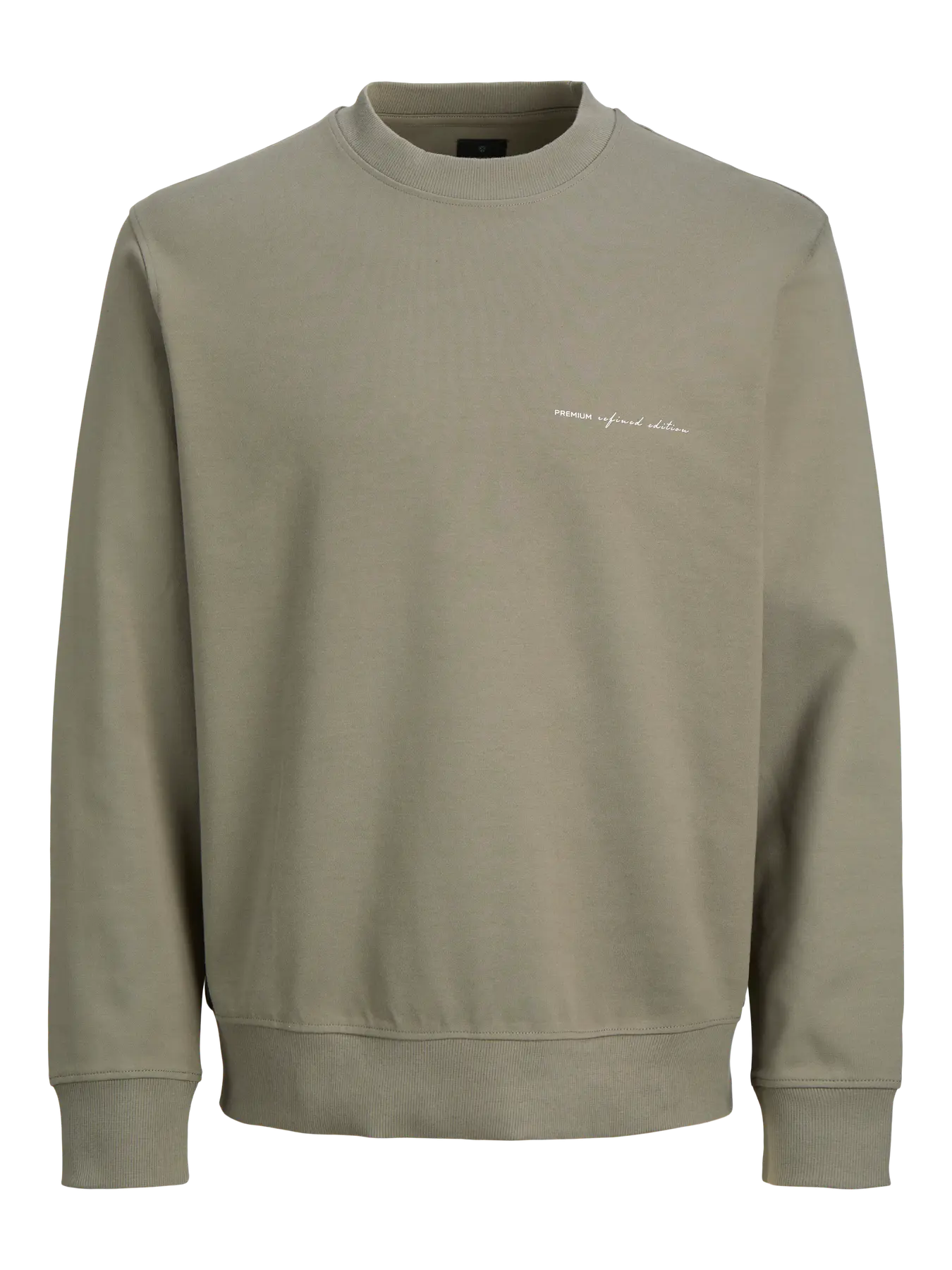 JACK & JONES Owen crew-neck sweatshirt in Smokey Olive front product view