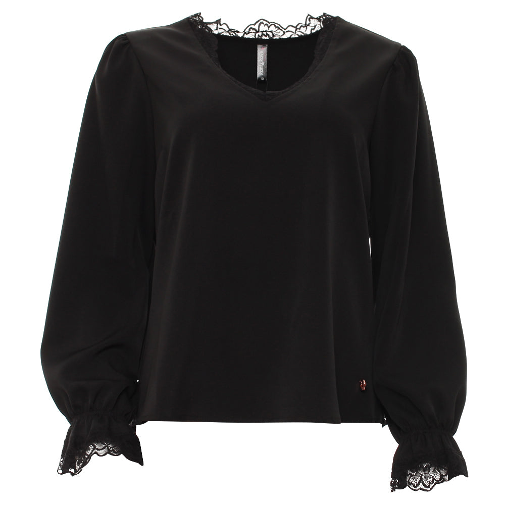 Ladies Oakley Black Top-Front View