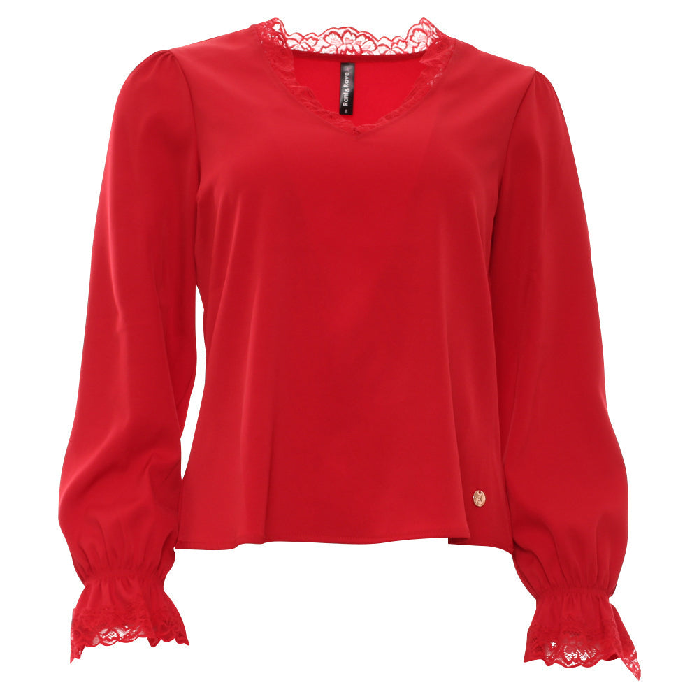 Ladies Oakley Red Top-Ghost Front View