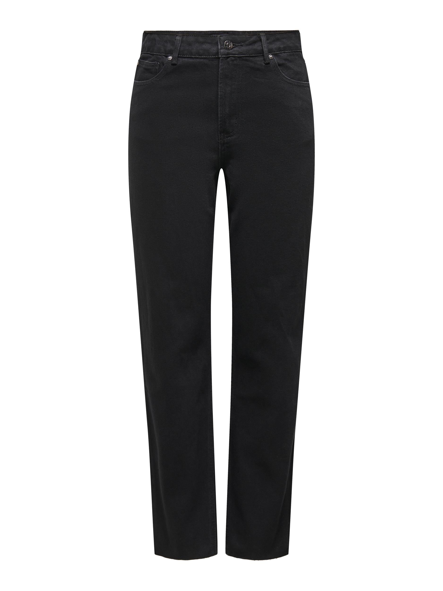 Ladies Emily Straight Leg Denim MA450-Black Denim-Front View