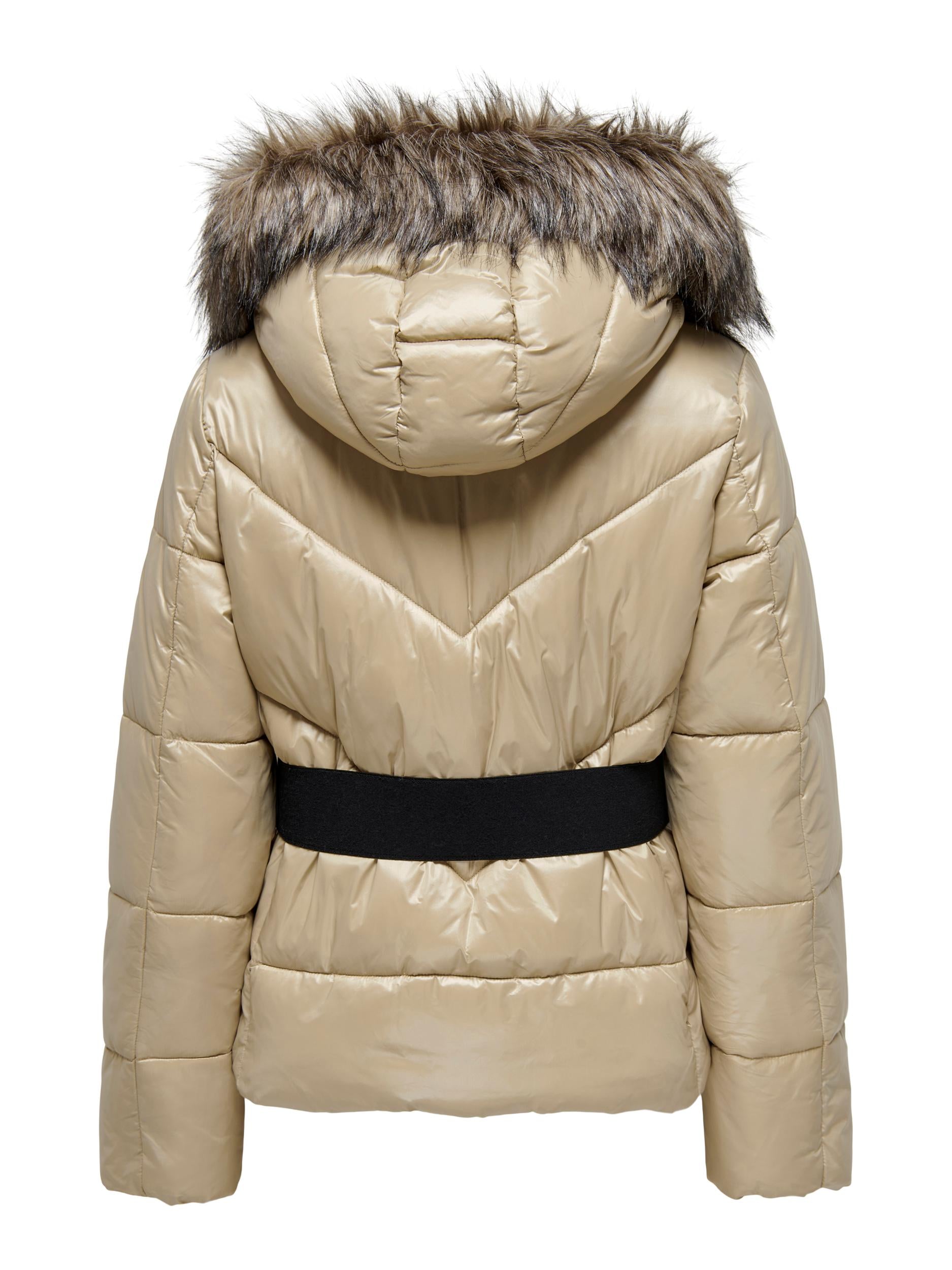 Ladies Fever Puffer Jacket-Incense-Back View
