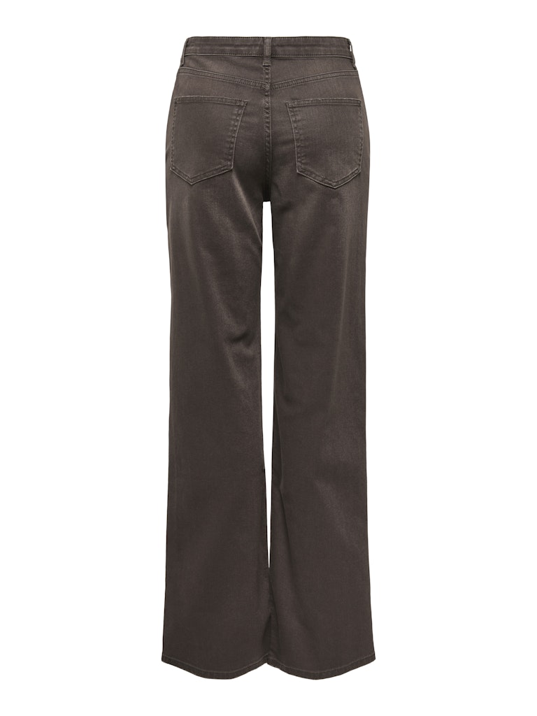 ONLY Juicy High Waist Wide Brown Leg Jean Brown model front view