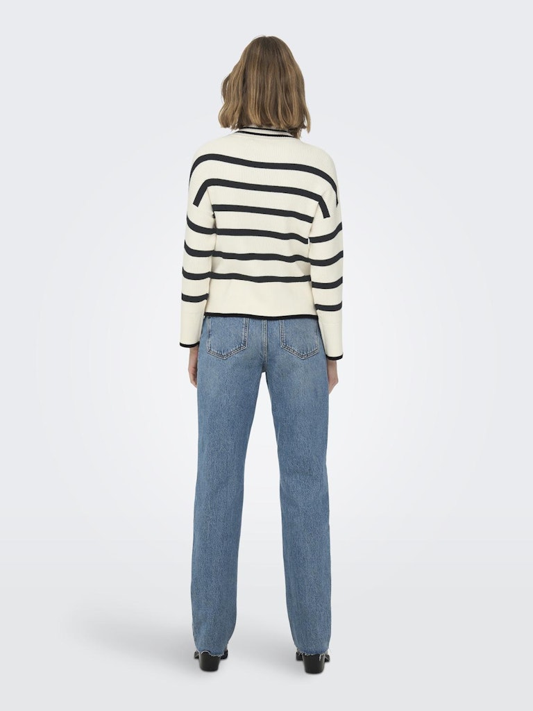 Ibil High Neck Pullover Whitecap Grey Knit-ack view