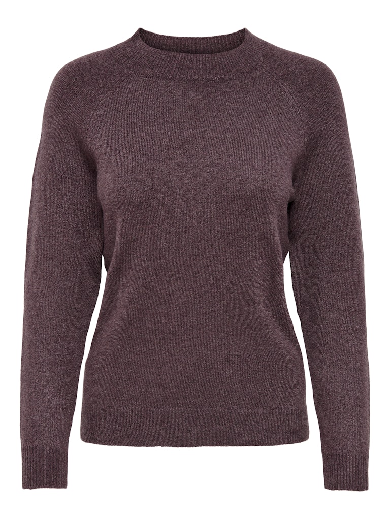 Ladies Rica Life Long Sleeve Pullover Knit - Rose Brown-Ghost Front View