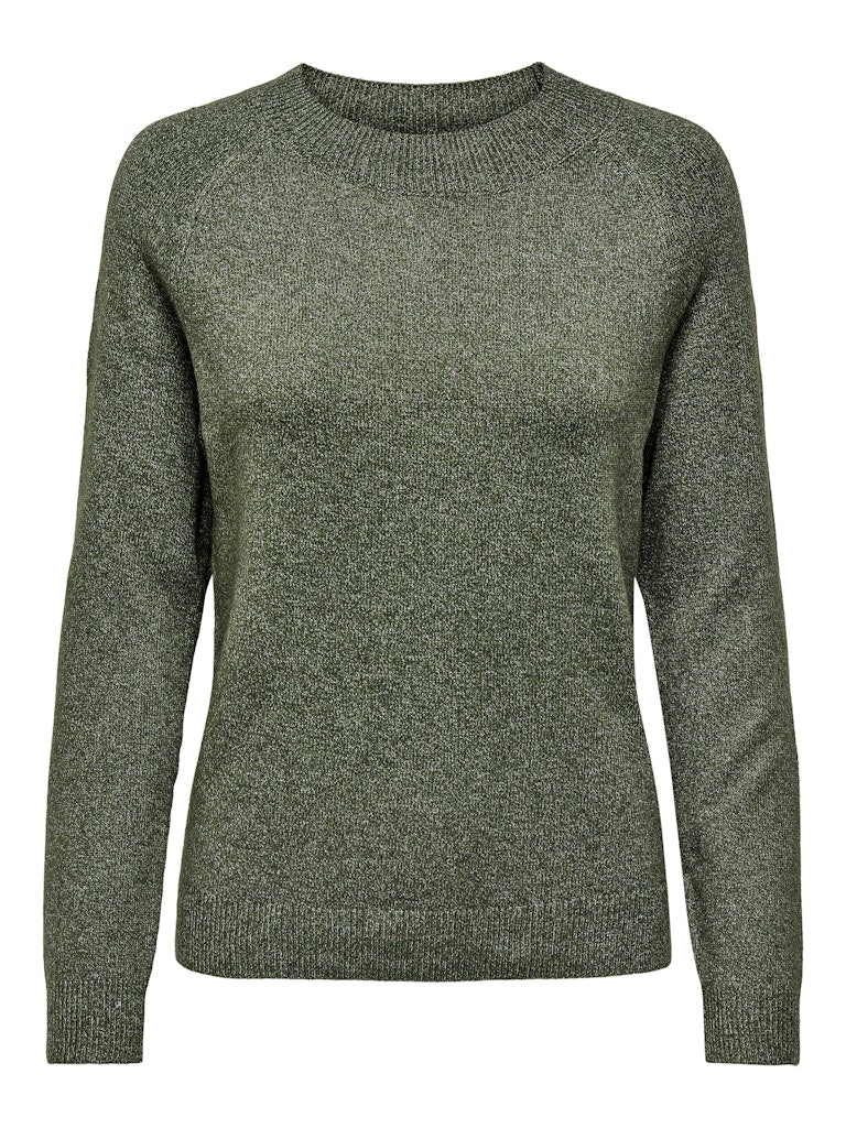 Green sweater on a white background