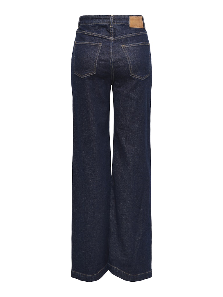 Ladies Hope High Waist Wide Denim Jeans 1288-Back View