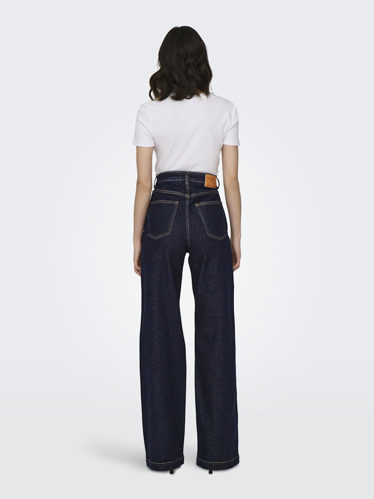 ONLY Hope High Waist Wide Denim Jeans 1288 DARK BLUE DENIM detail view