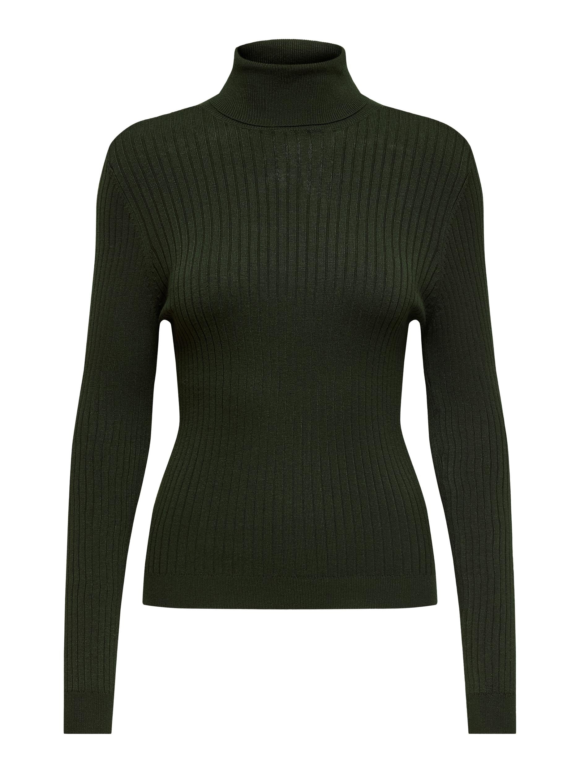 Ladies Karol Long Sleeve Rollneck Pullover Knit-Rosin-Front View