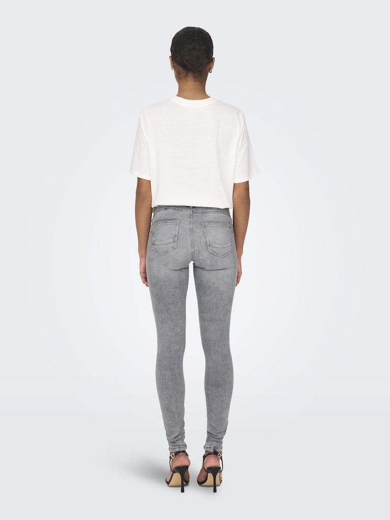 ONLY Power Mid Push Up-Grey Denim Grey Denim detail view