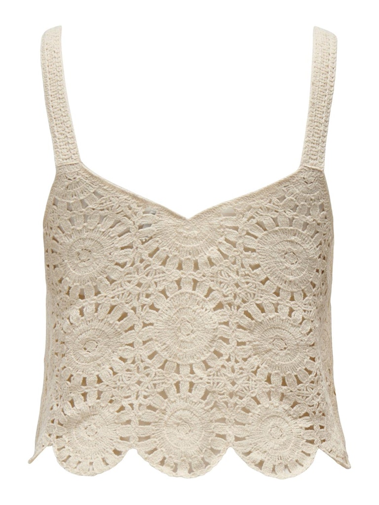 Ladies Yvonne Sleeveless Strap Top-Birch-Back View