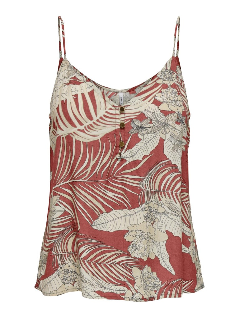 Ladies Palina Life Singlet-Baked Apple-Front View