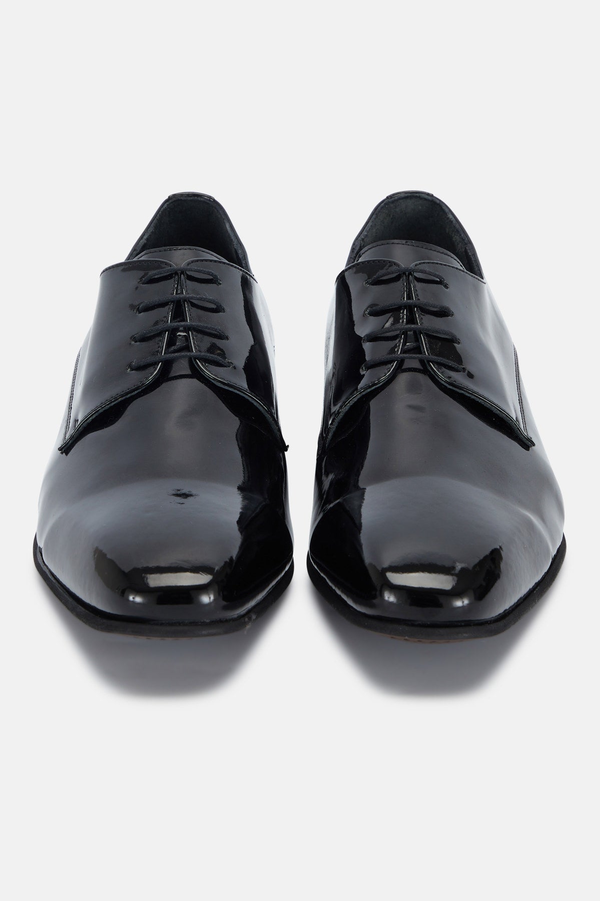 David Black Patent Tuxedo Shoe-Front view