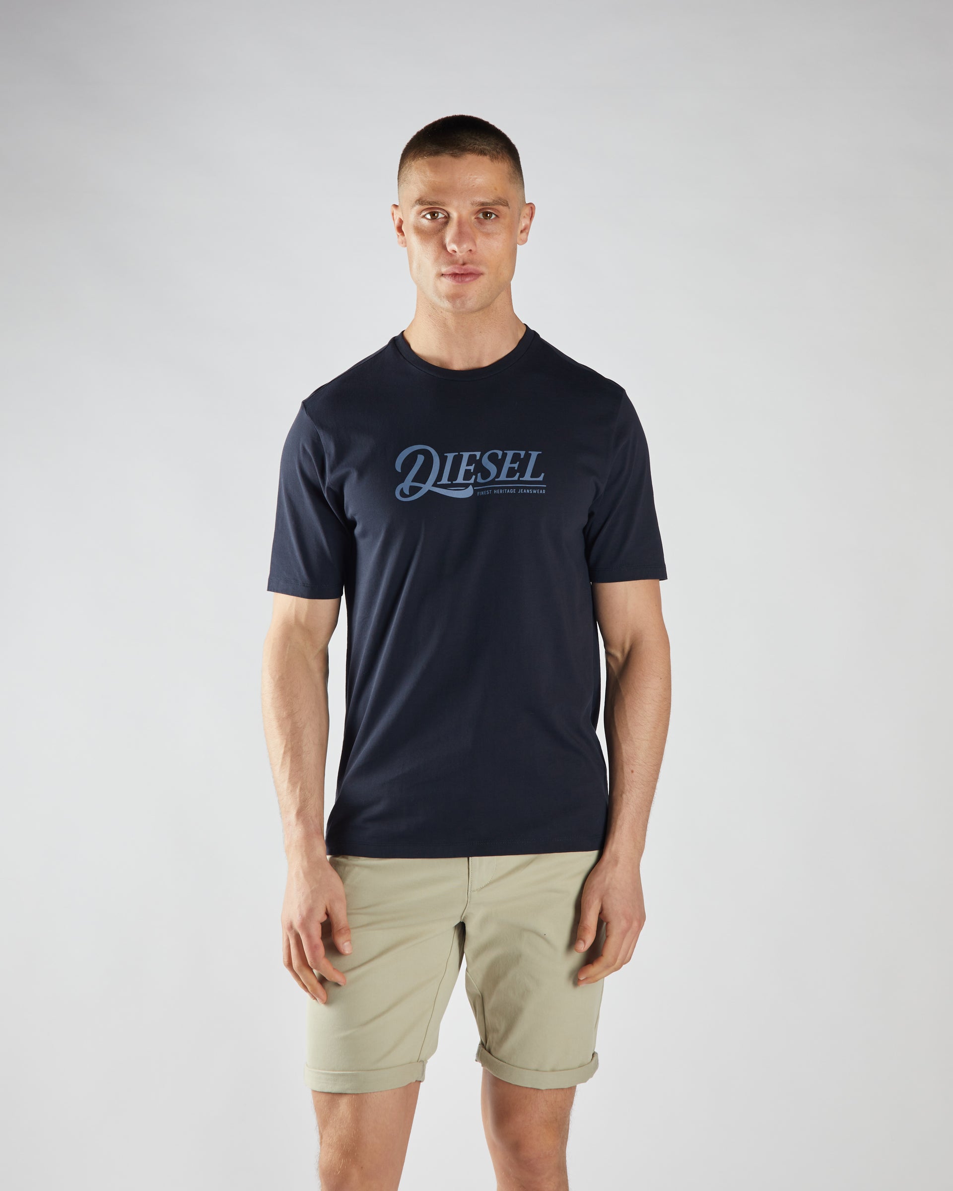 Diesel Pendleton Tee - Midnight Blue Midnight Blue front view