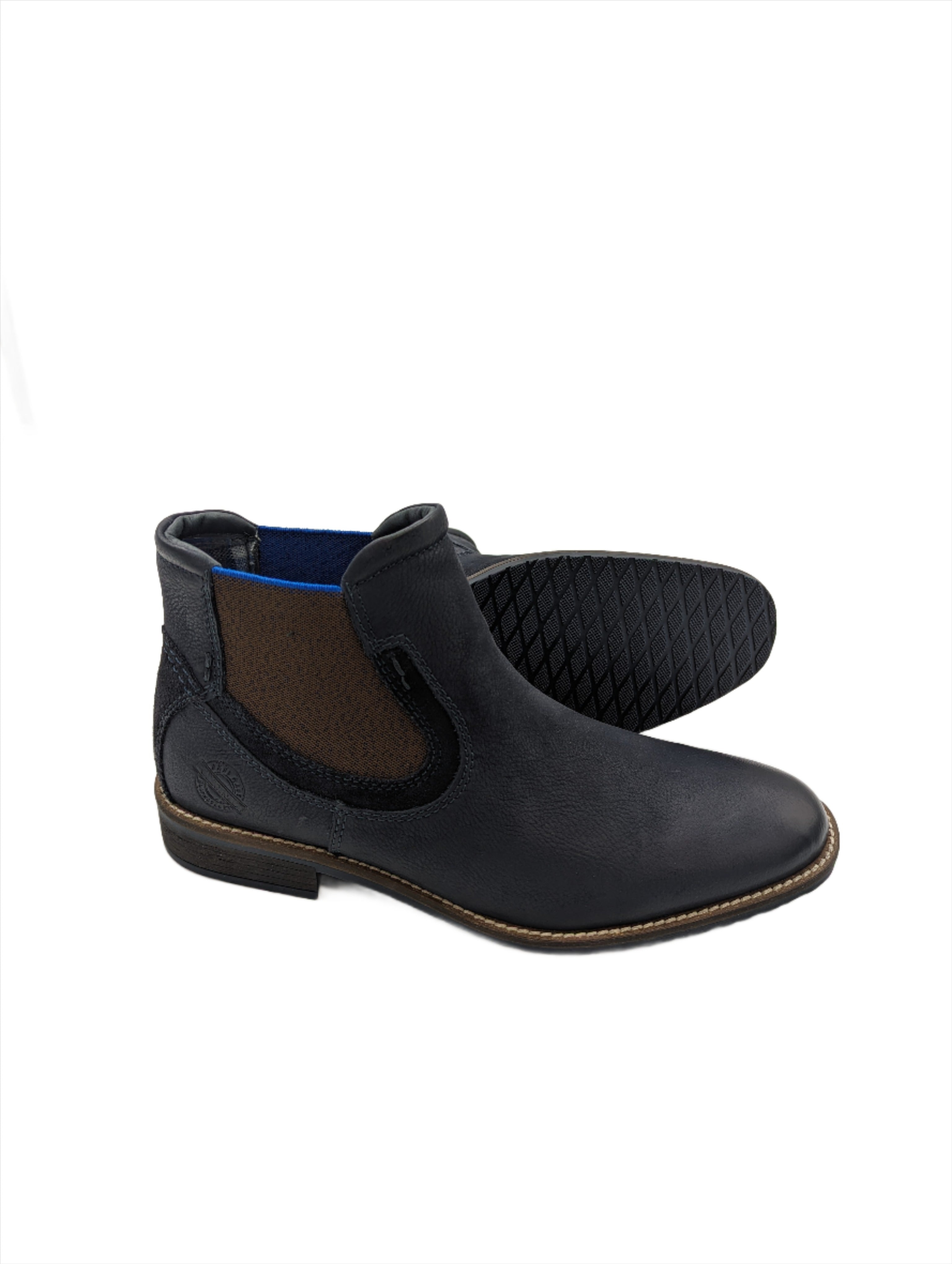 Santos Navy Chelsea Boot-Sole view