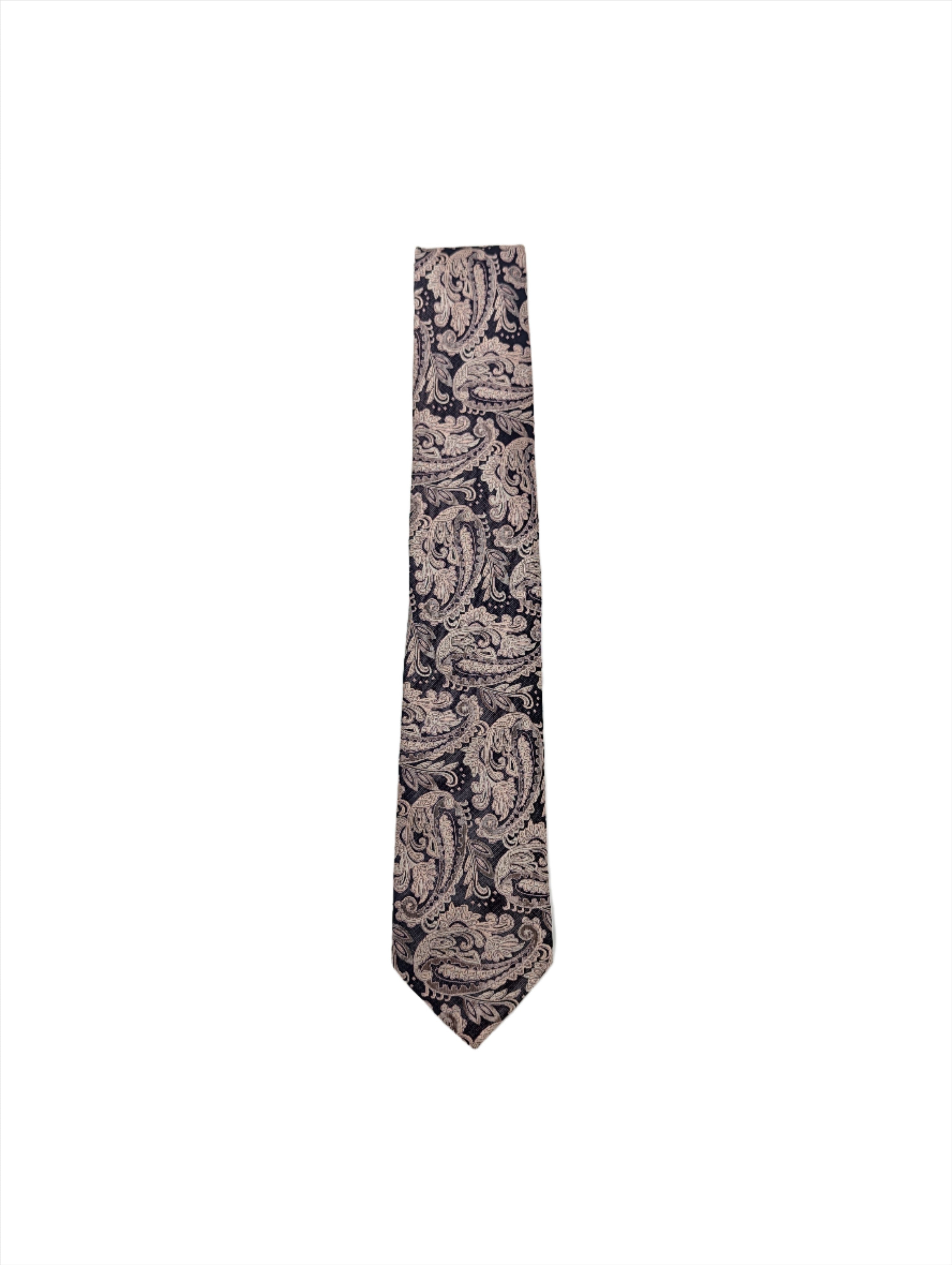 Men's Paisley Tie - Dusk pink