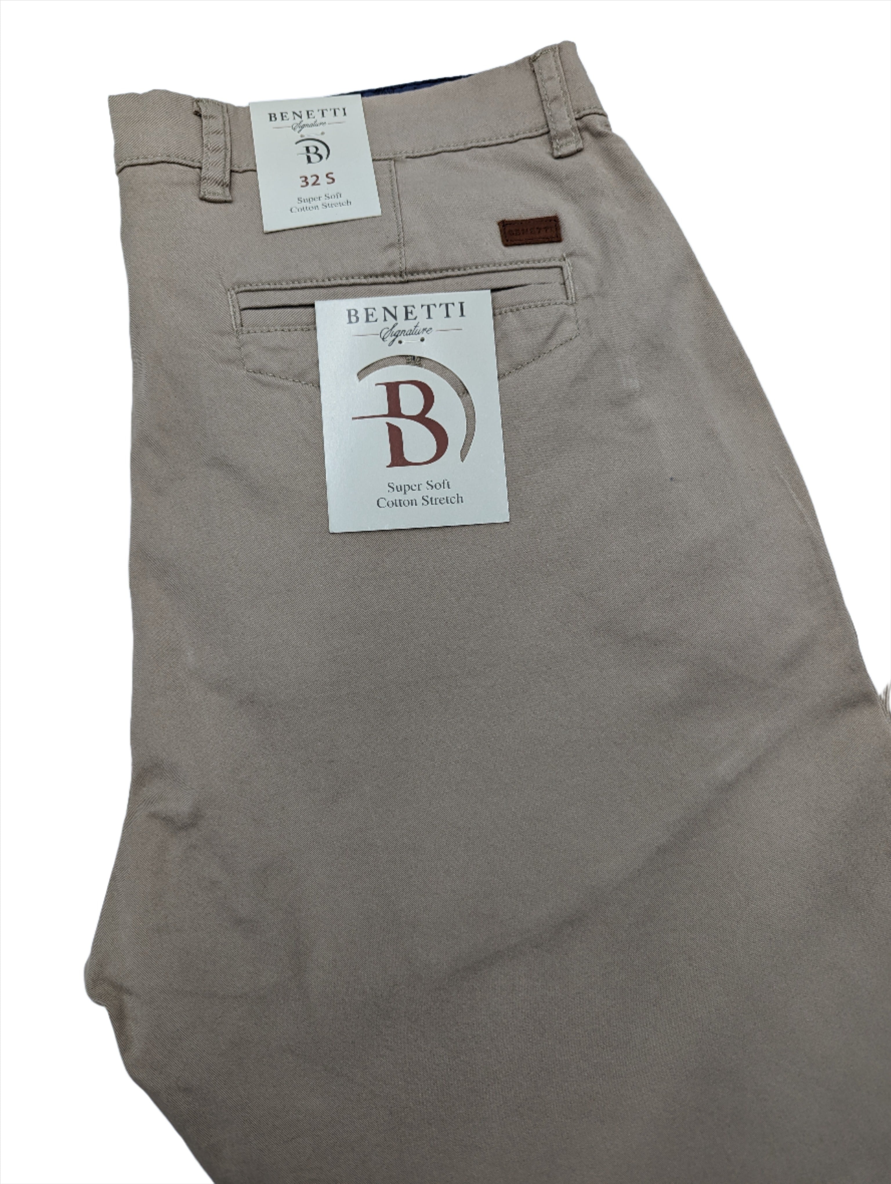 BENETTI Trent Stone Straight Cut Chino Stone detail view