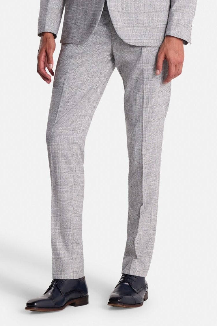 BENETTI Philip Silver Trousers Silver front view