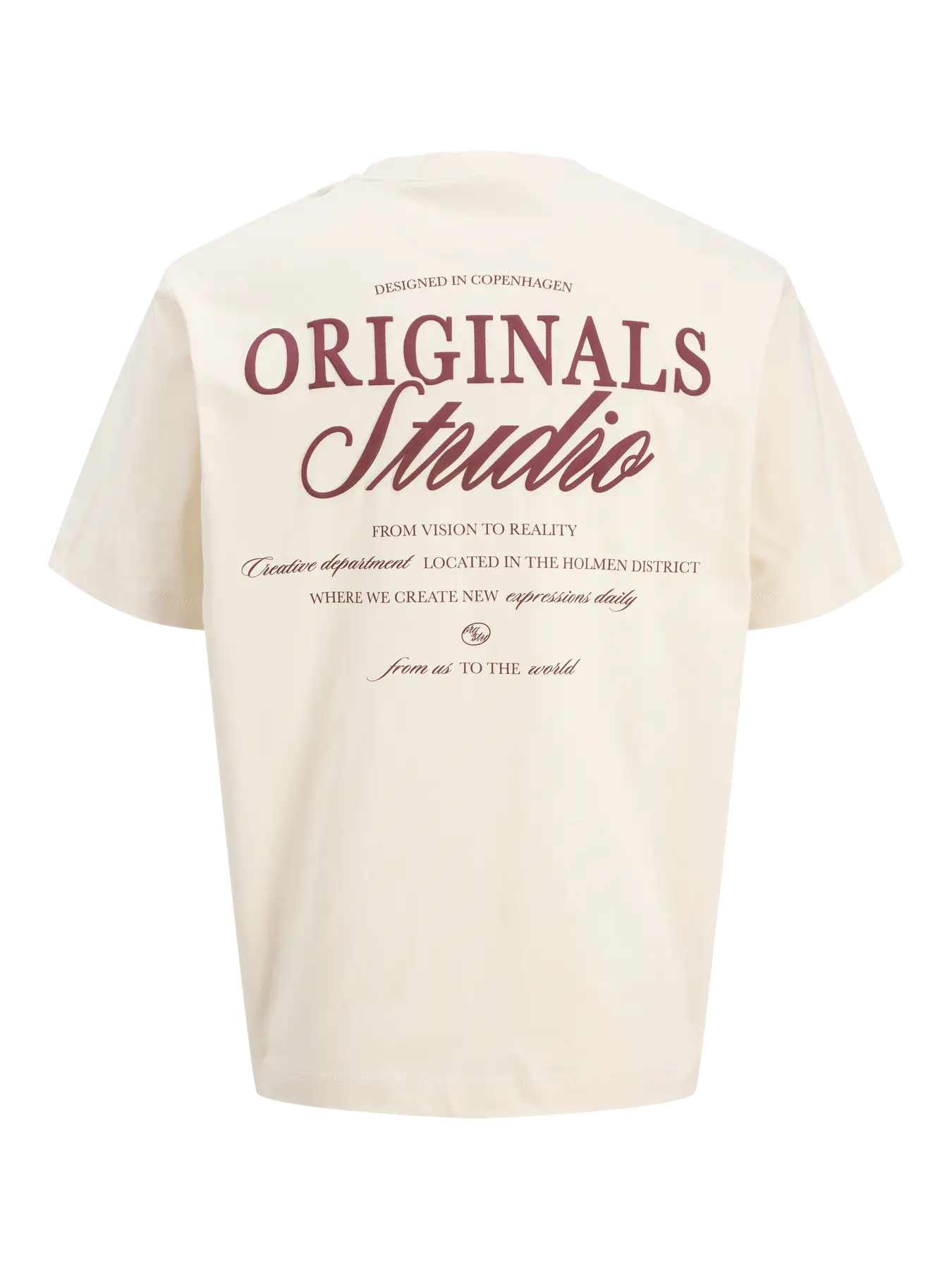 JACK JONES ORIGINALS Norrebro Typo T-Shirt-Antique White Antique White alternate view