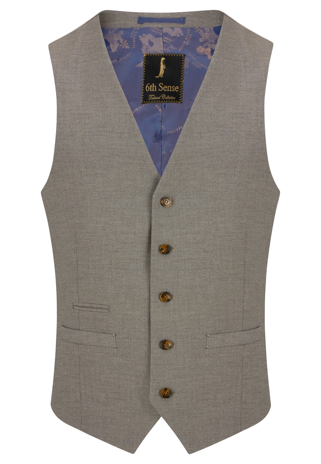 6TH SENSE Regal Cashmere 3 Piece Suit CASHMERE detail view