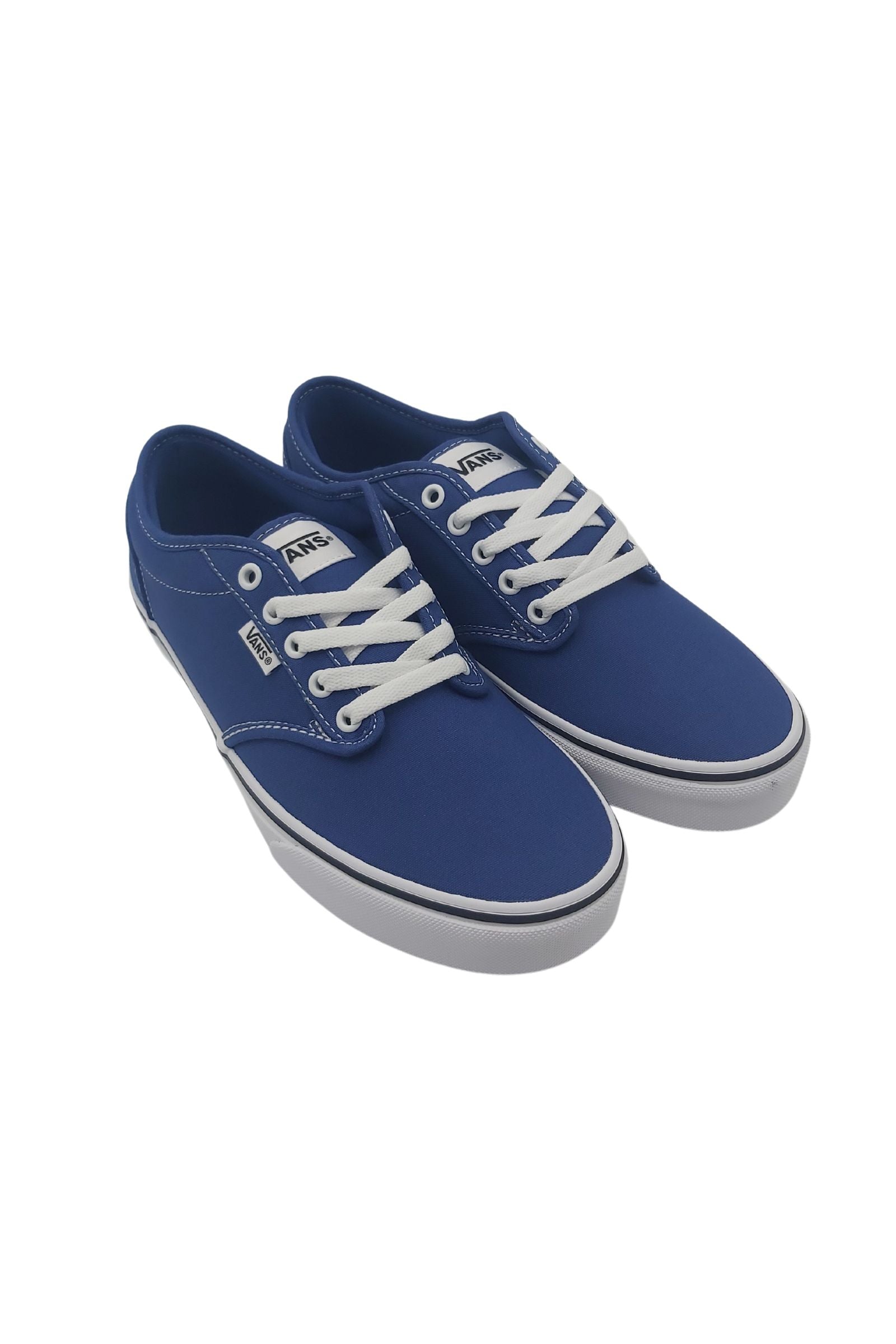 VANS Mens Atwood Blue/White Sneaker Blue/White model front view